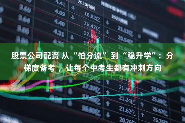 股票公司配资 从 “怕分流” 到 “稳升学”:分梯度备考 ,让每个中考生都有冲刺方向
